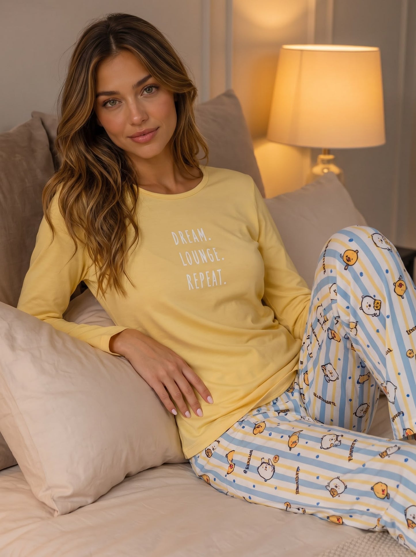 Lunessa Dream Lounge Kadın Uzun Kollu Pijama Takımı